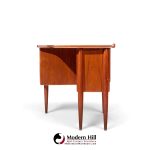 göran strand mid century swedish teak boomerang desk