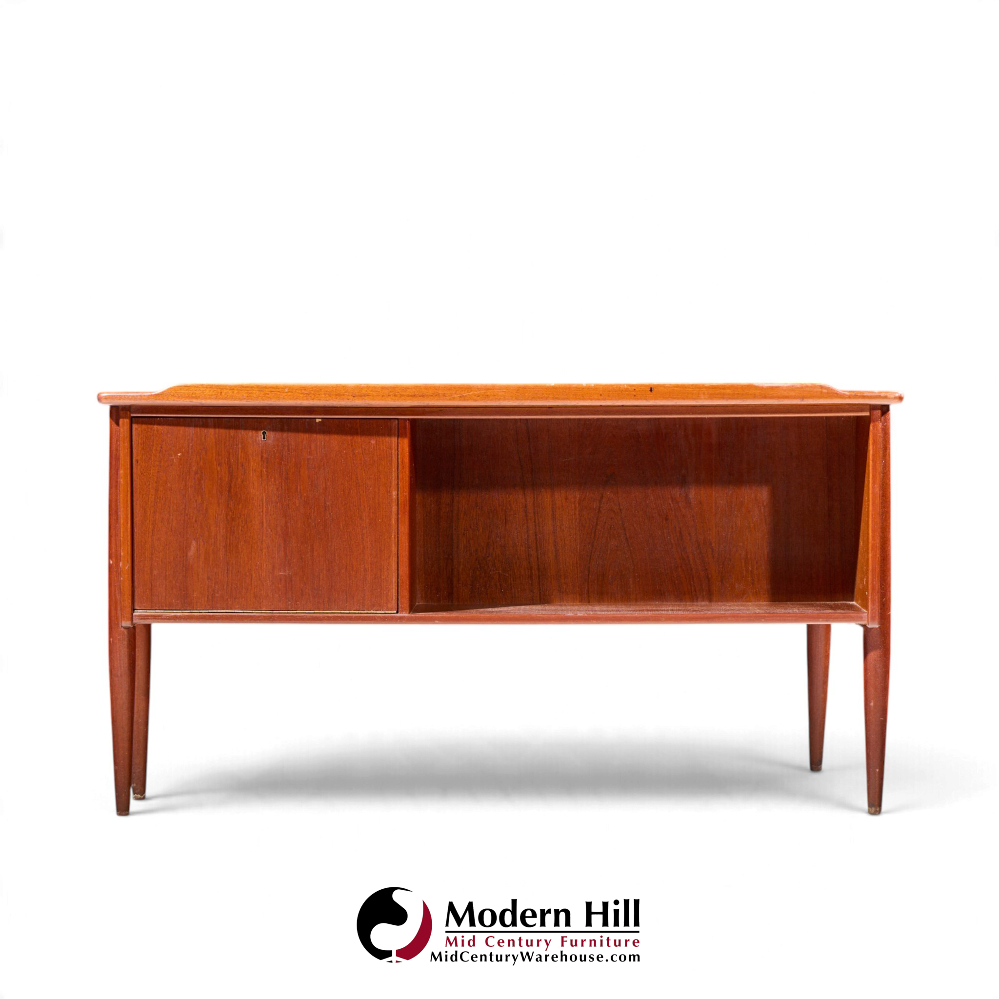 göran strand mid century swedish teak boomerang desk
