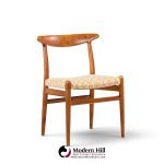 hans wegner for madsen mid century dining chairs - set of 6