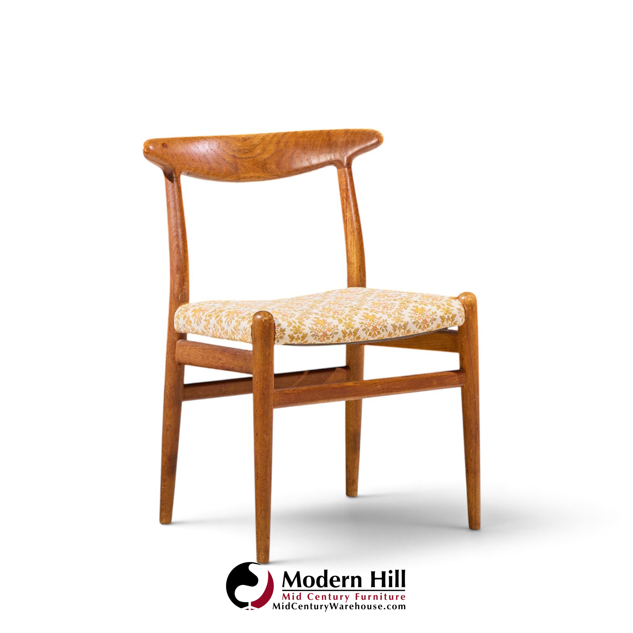hans wegner for madsen mid century dining chairs - set of 6