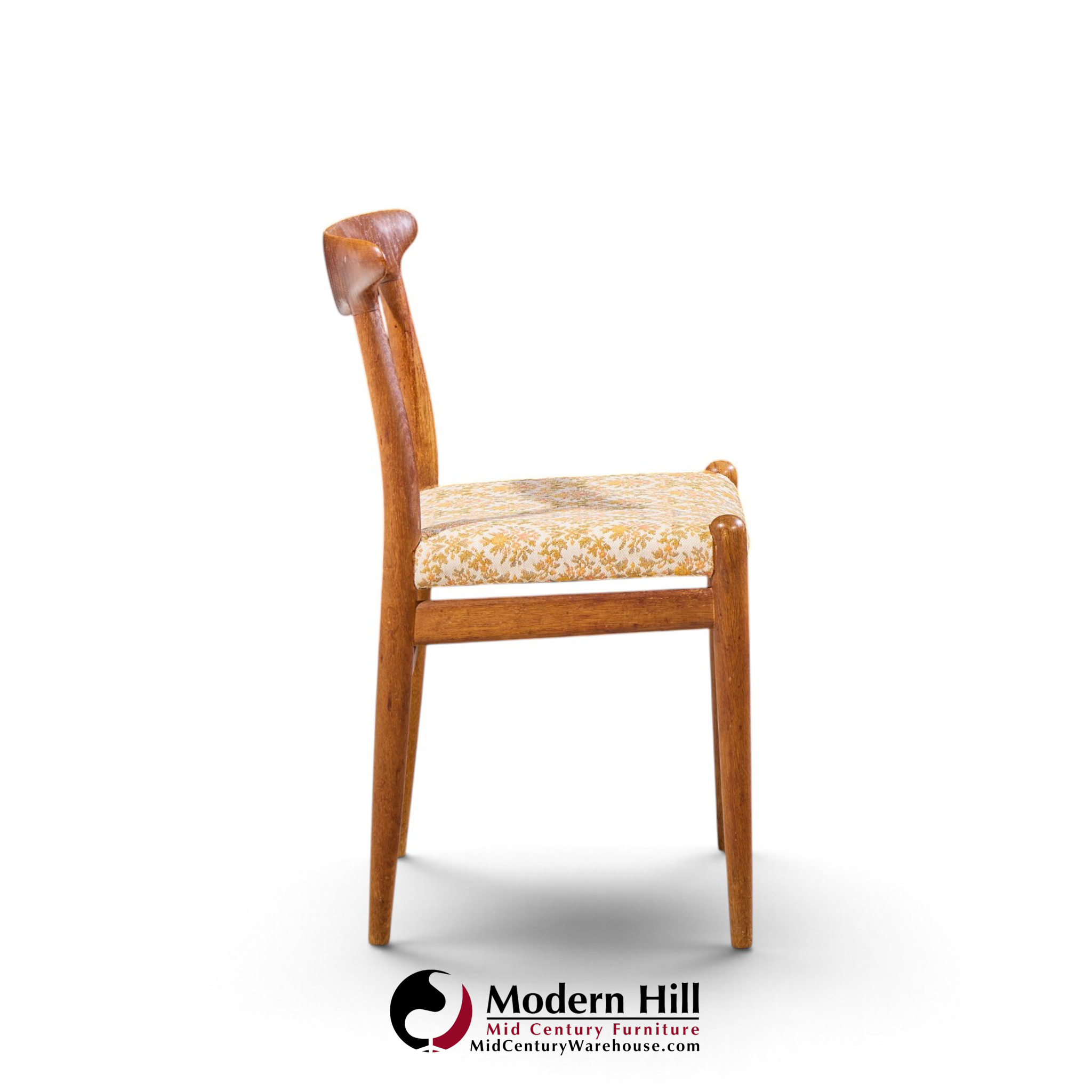 hans wegner for madsen mid century dining chairs - set of 6