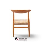 hans wegner for madsen mid century dining chairs - set of 6