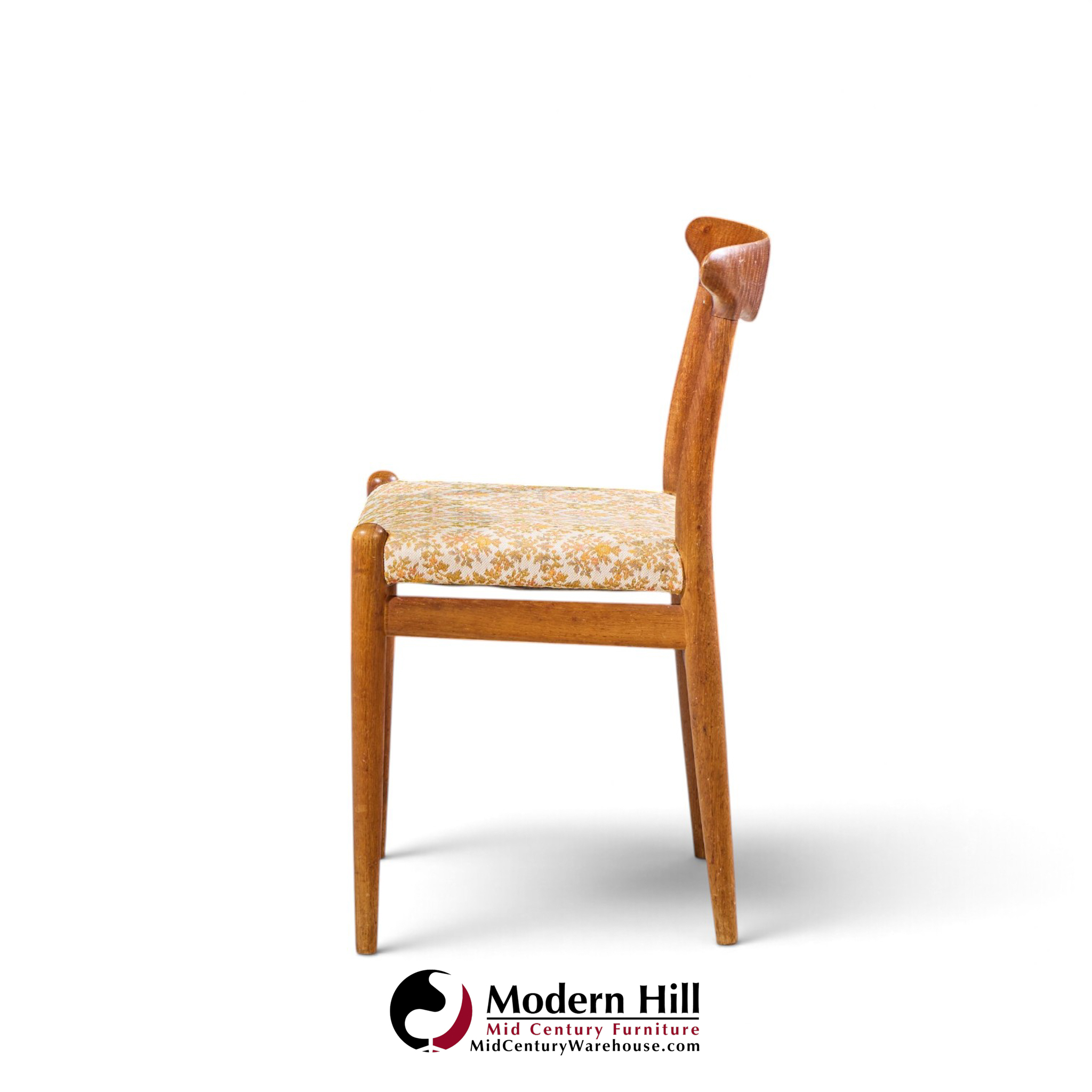 hans wegner for madsen mid century dining chairs - set of 6