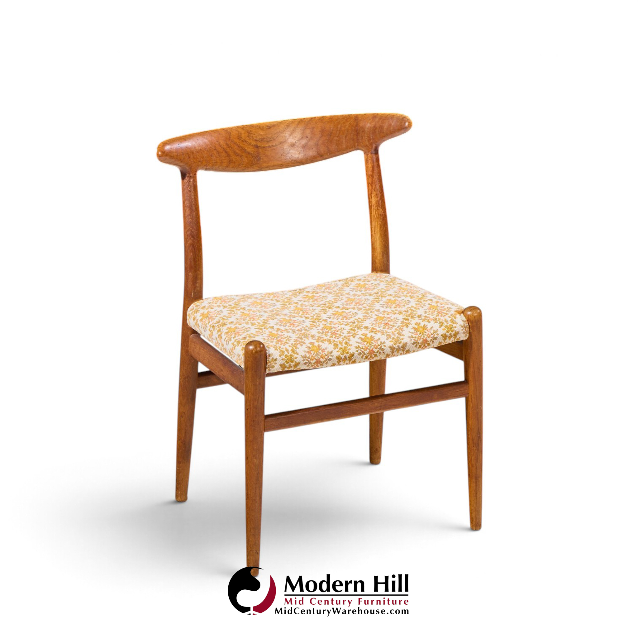 hans wegner for madsen mid century dining chairs - set of 6