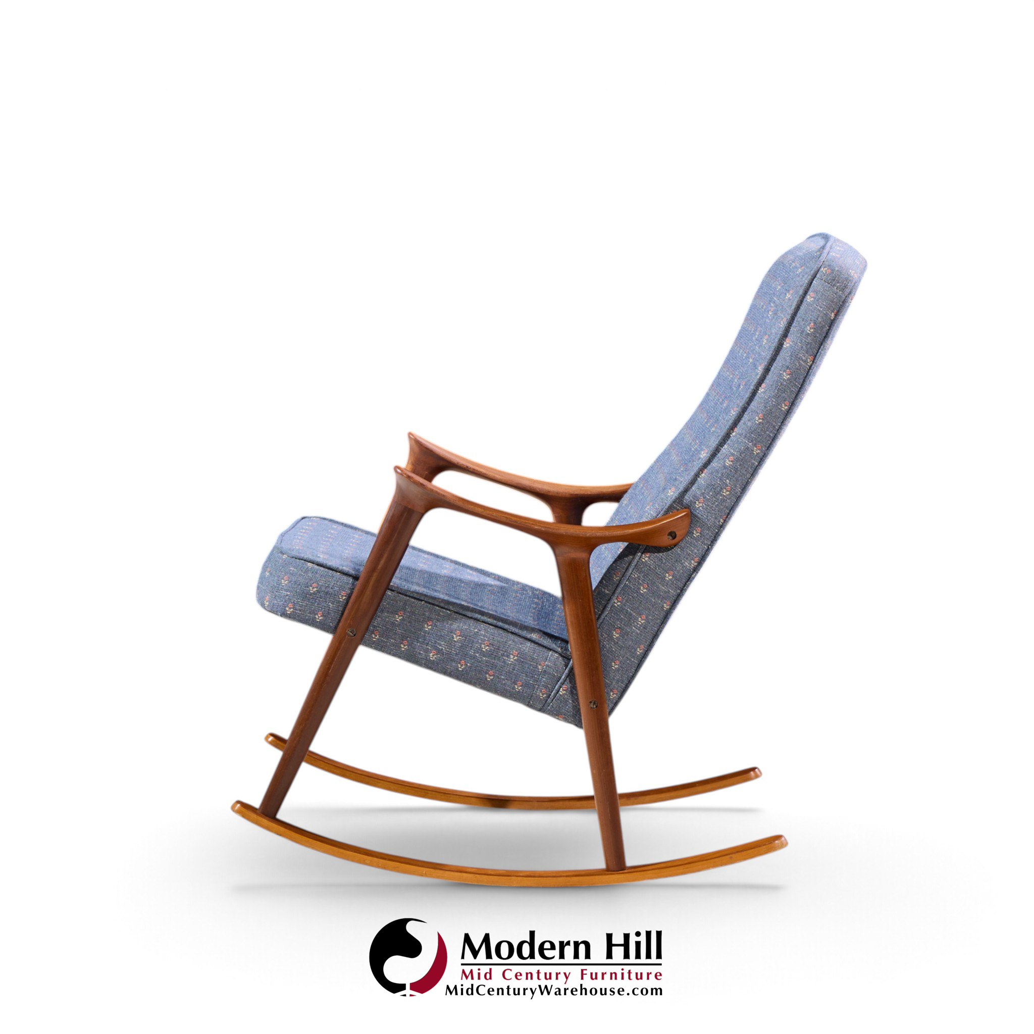 ingmar relling for westnofa mid century danish teak rocking chair