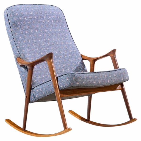 ingmar relling for westnofa mid century danish teak rocking chair