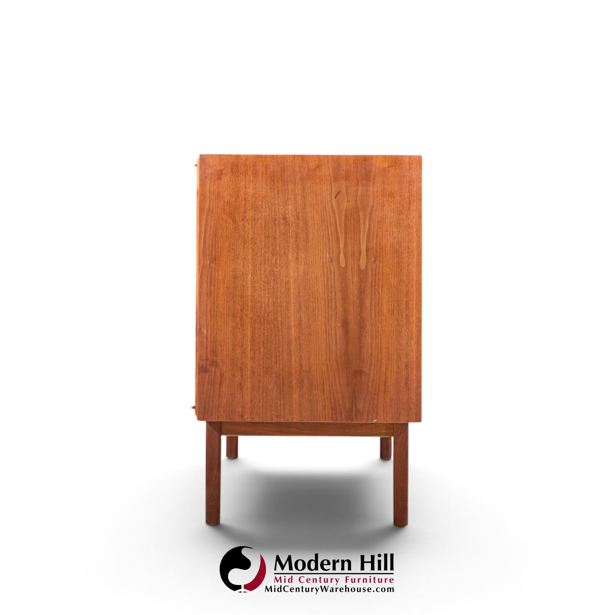 jack cartwright for founders mid century walnut and cane credenza with hutch