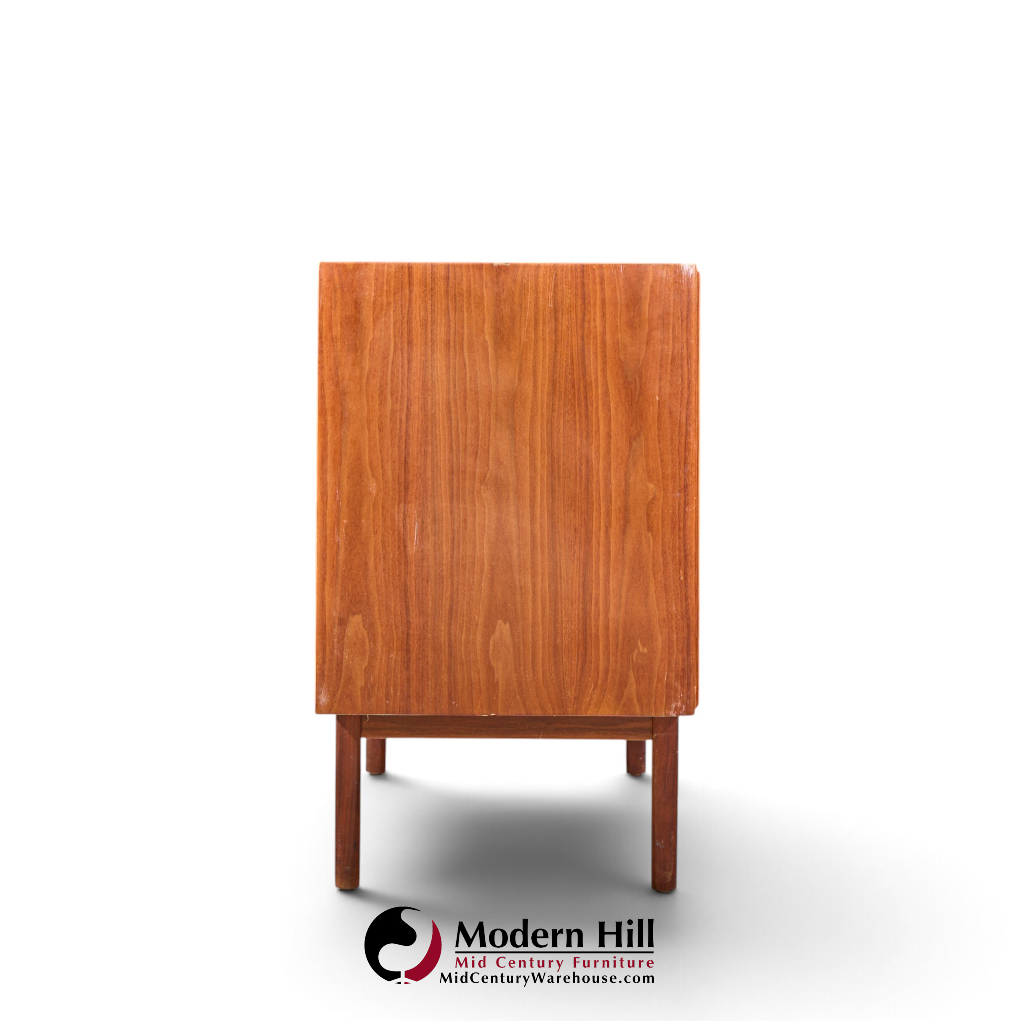 jack cartwright for founders mid century walnut and cane credenza with hutch