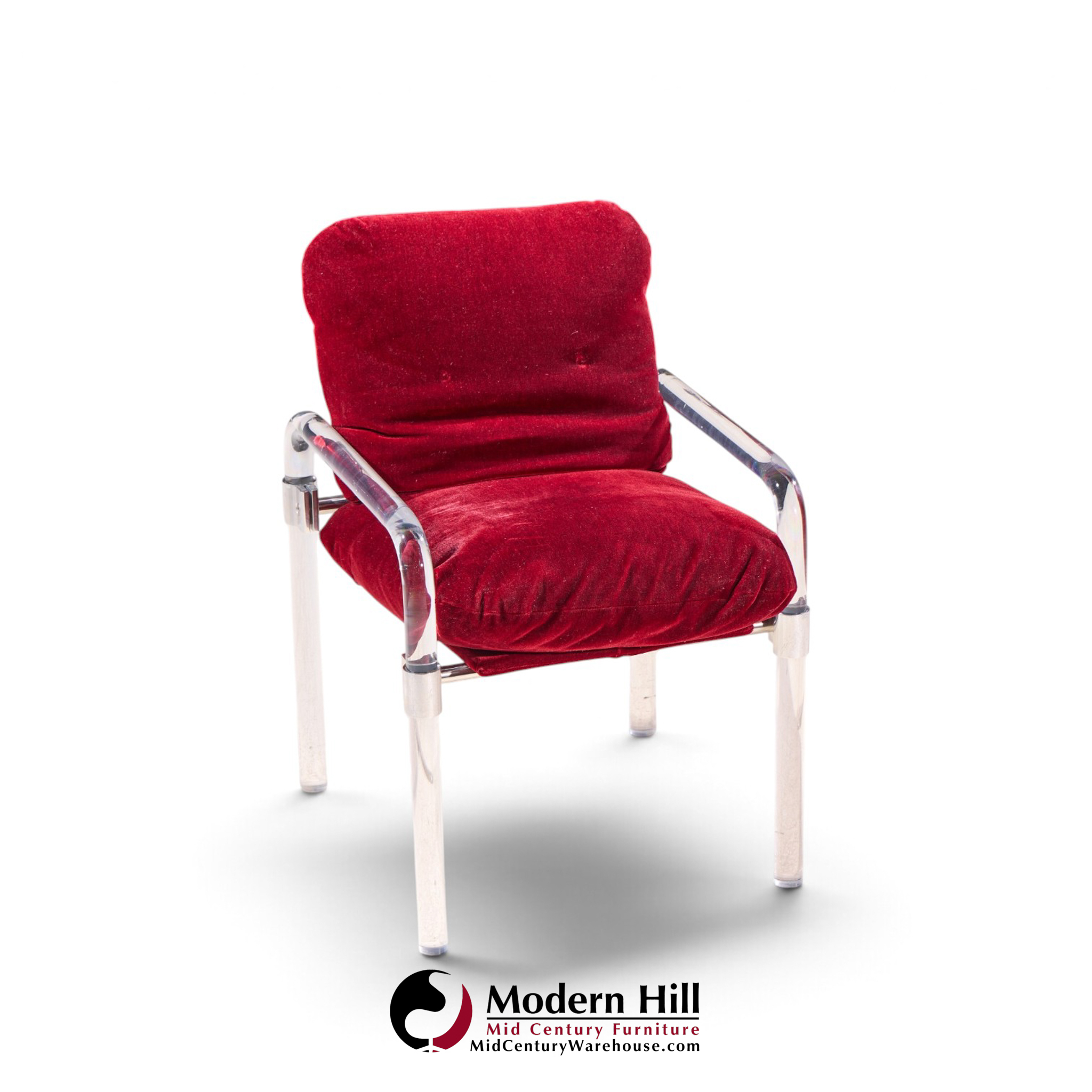 jeff messerschmidt pipeline series ii mid century lucite and aluminum dining chairs - set of 6