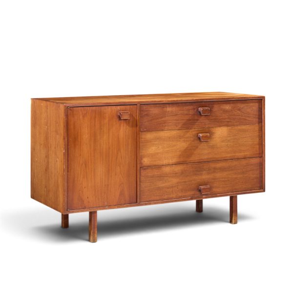 jens risom mid century walnut credenza