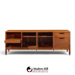 jens risom mid century walnut credenza