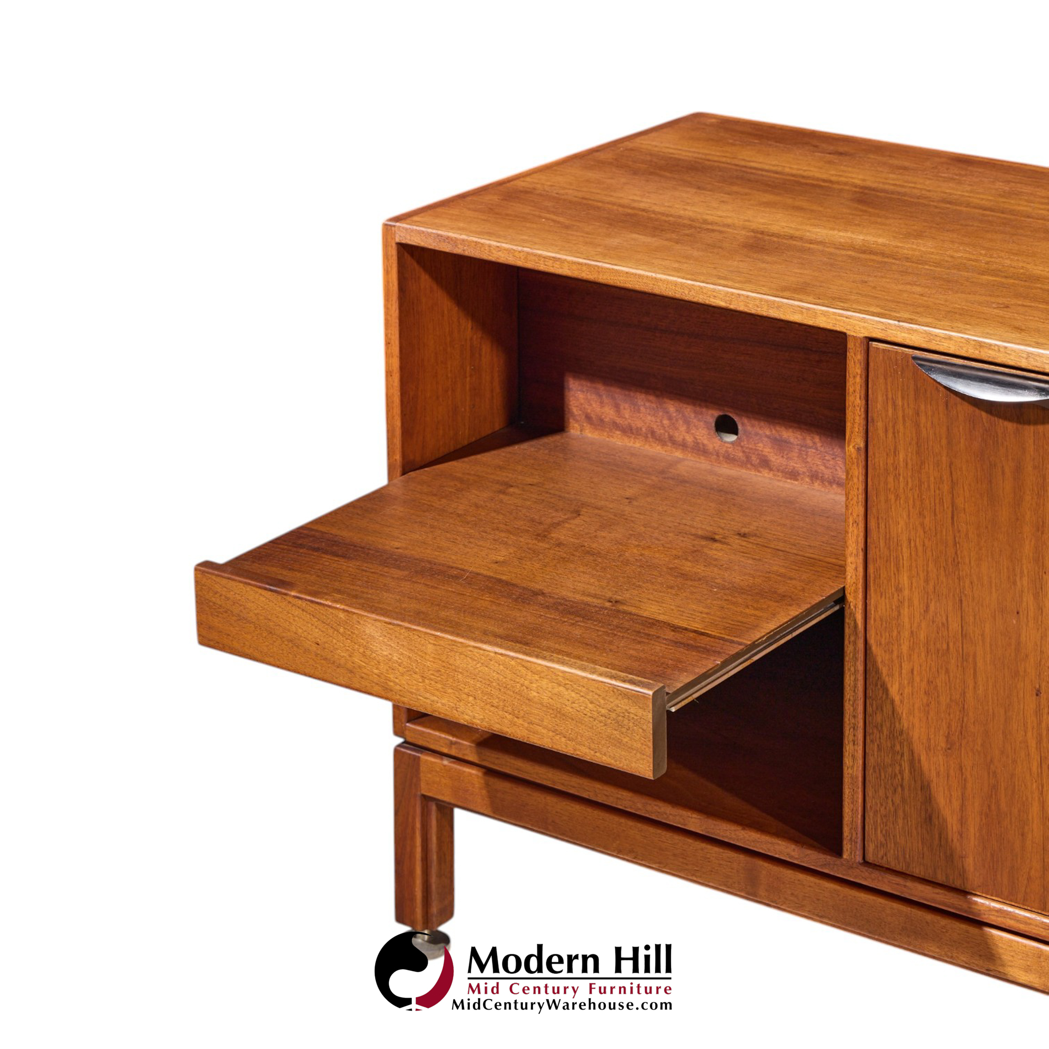 jens risom mid century walnut credenza