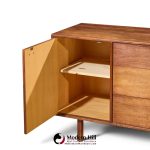 jens risom mid century walnut credenza