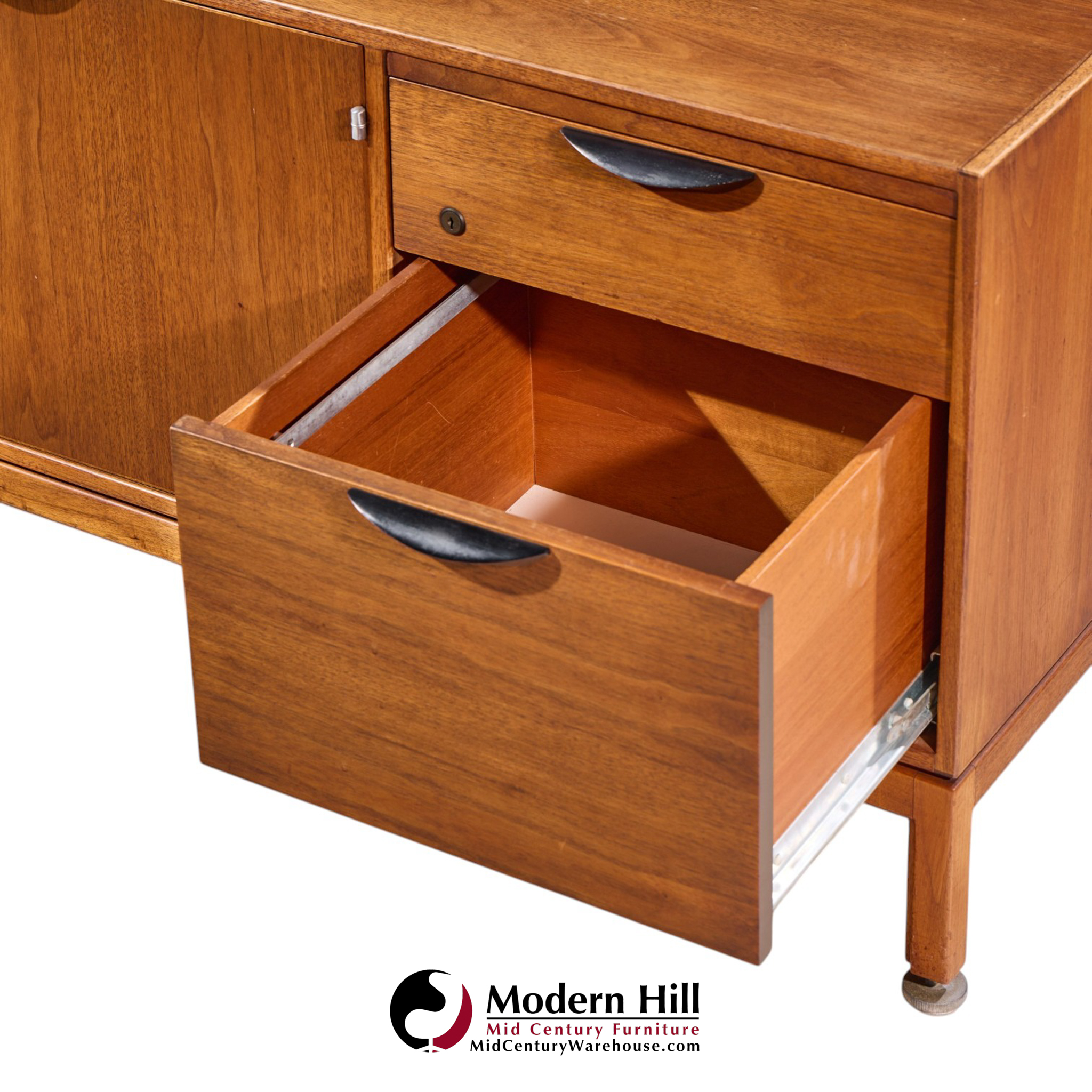 jens risom mid century walnut credenza