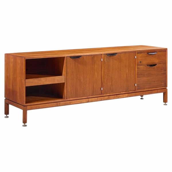 jens risom mid century walnut credenza