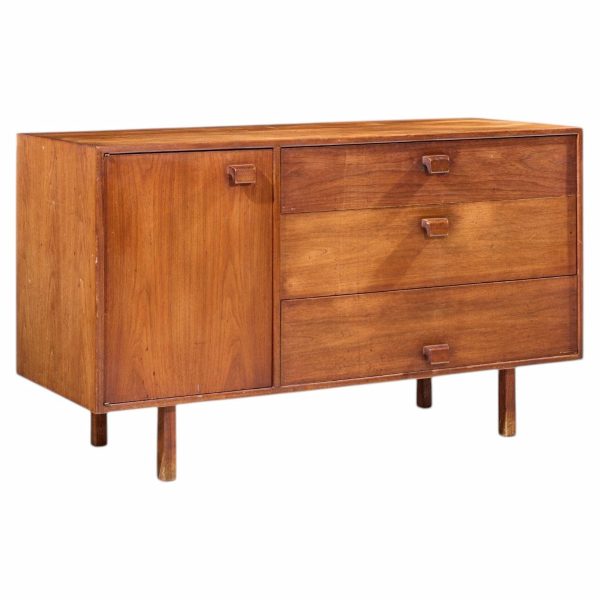 jens risom mid century walnut credenza