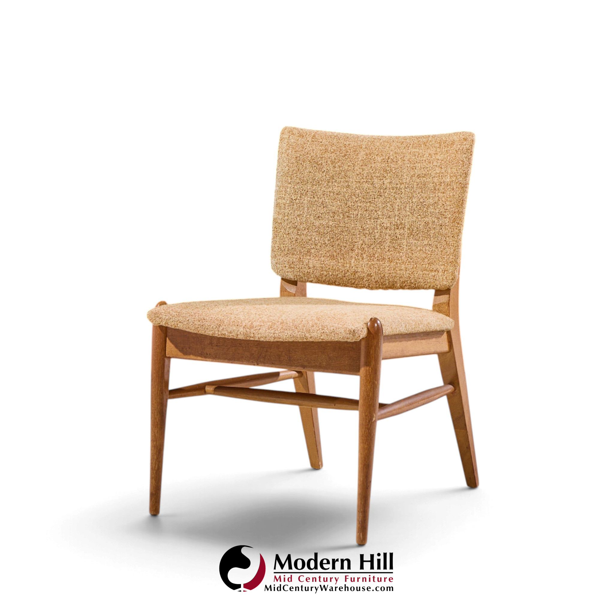 john keal for brown saltman mid century bleached mahogany dining chairs - set of 6