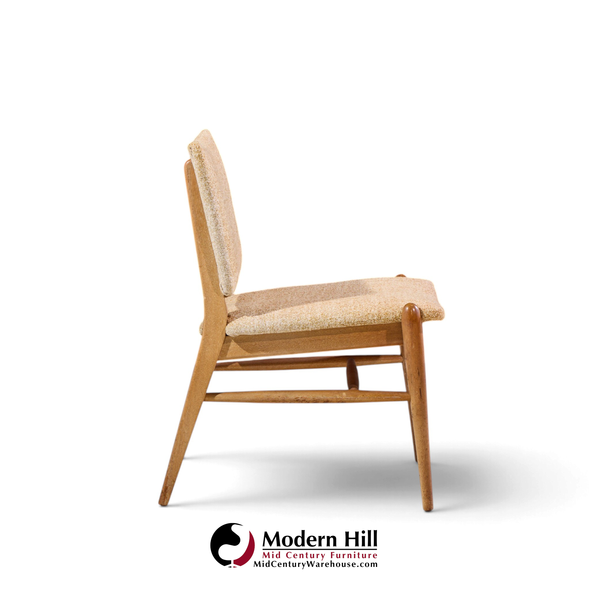 john keal for brown saltman mid century bleached mahogany dining chairs - set of 6