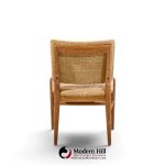 john keal for brown saltman mid century bleached mahogany dining chairs - set of 6