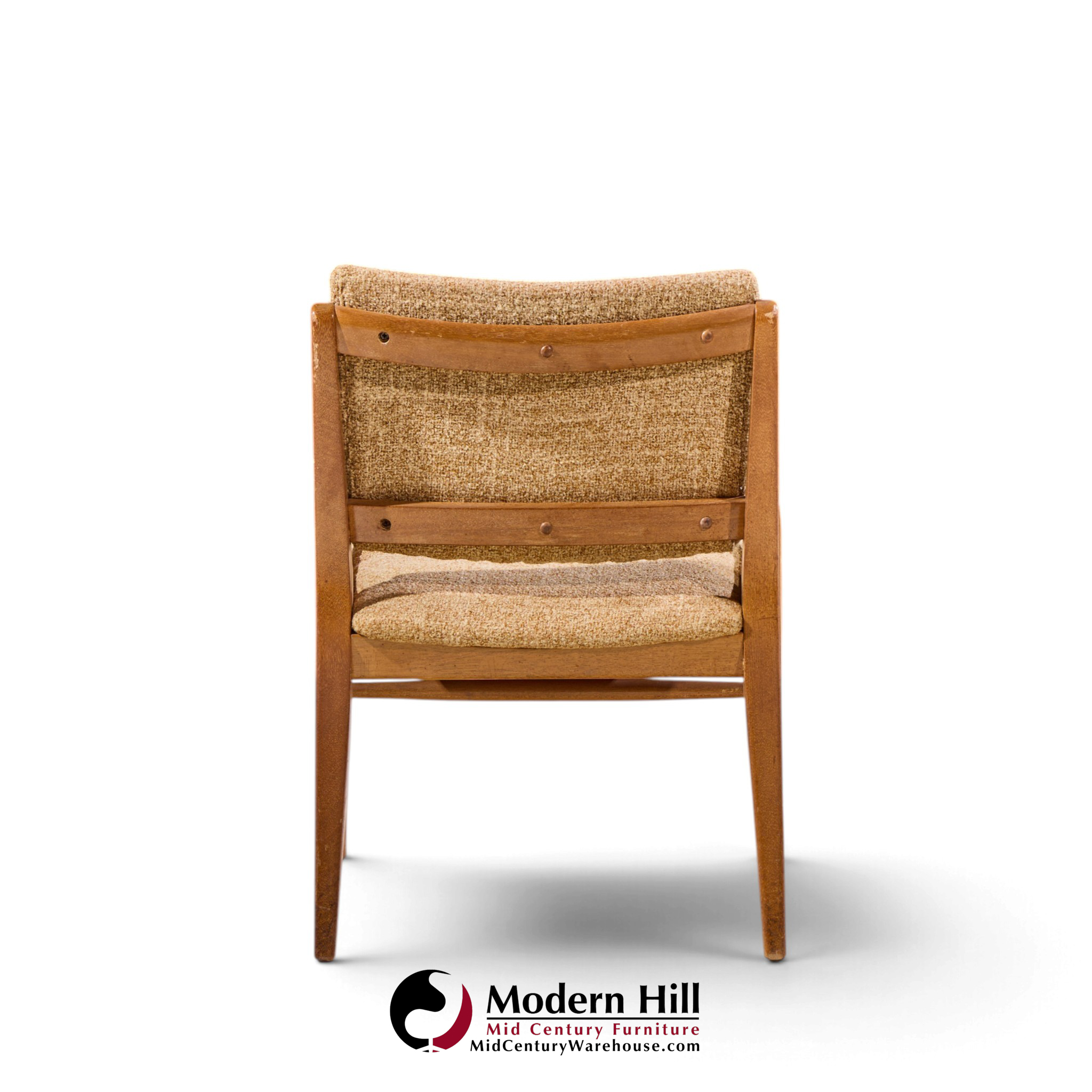 john keal for brown saltman mid century bleached mahogany dining chairs - set of 6