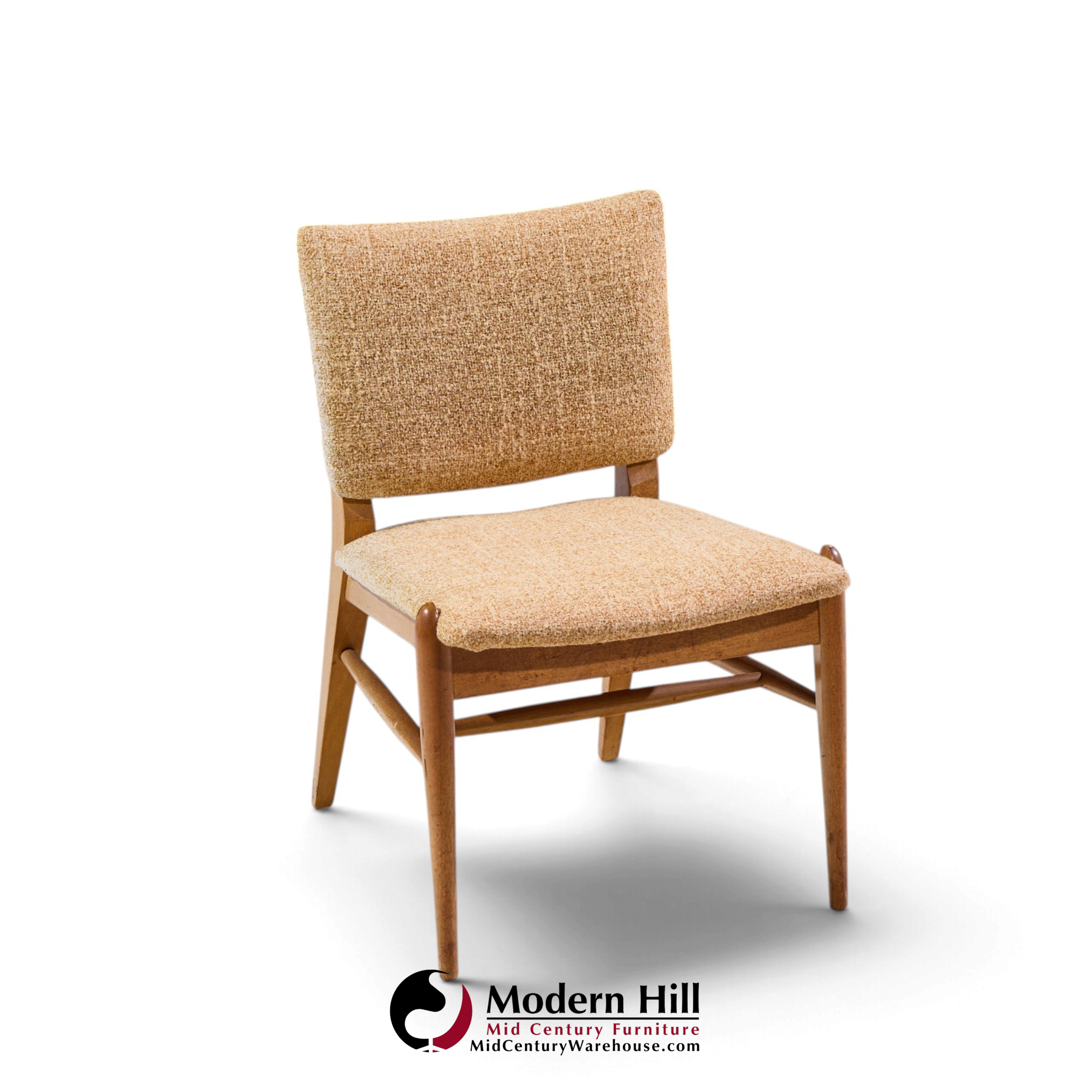 john keal for brown saltman mid century bleached mahogany dining chairs - set of 6