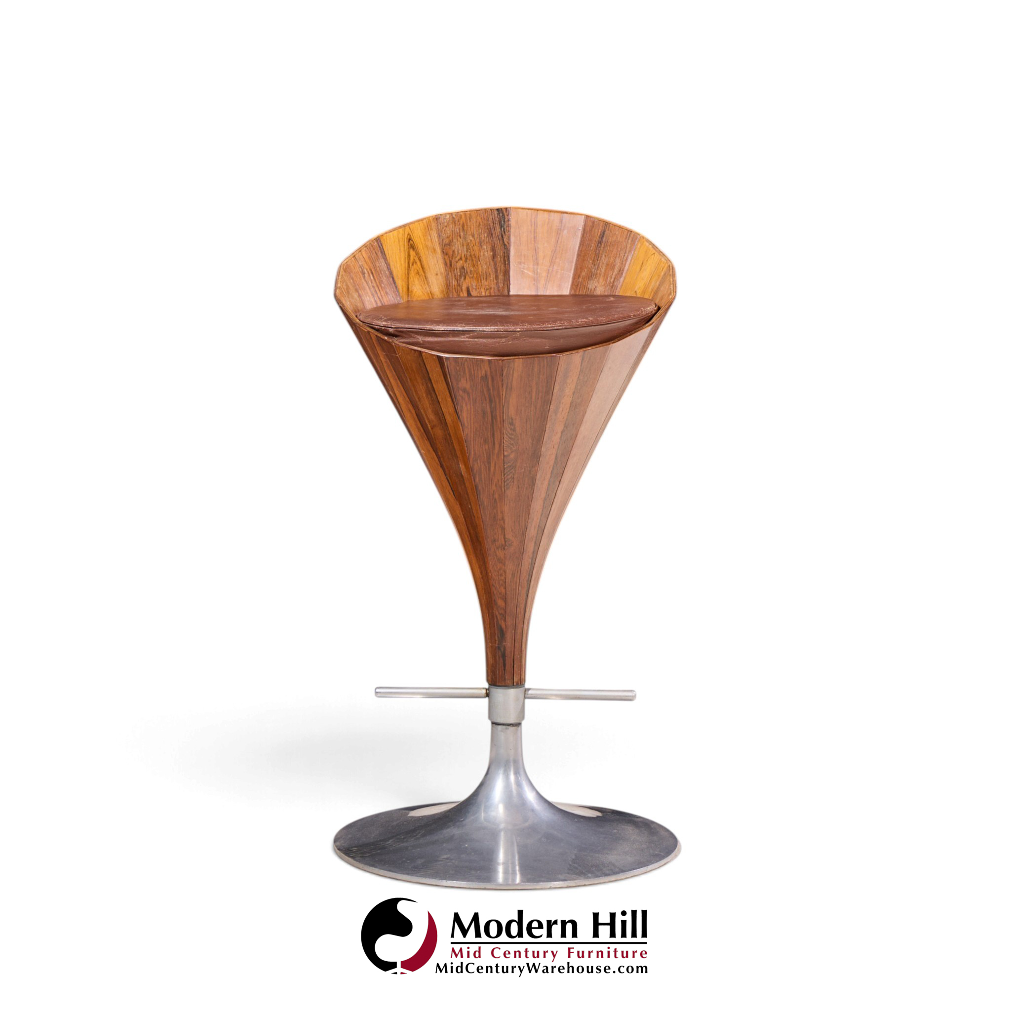 john mortensen for dyrlund mid century danish fountain barstools - set of 4