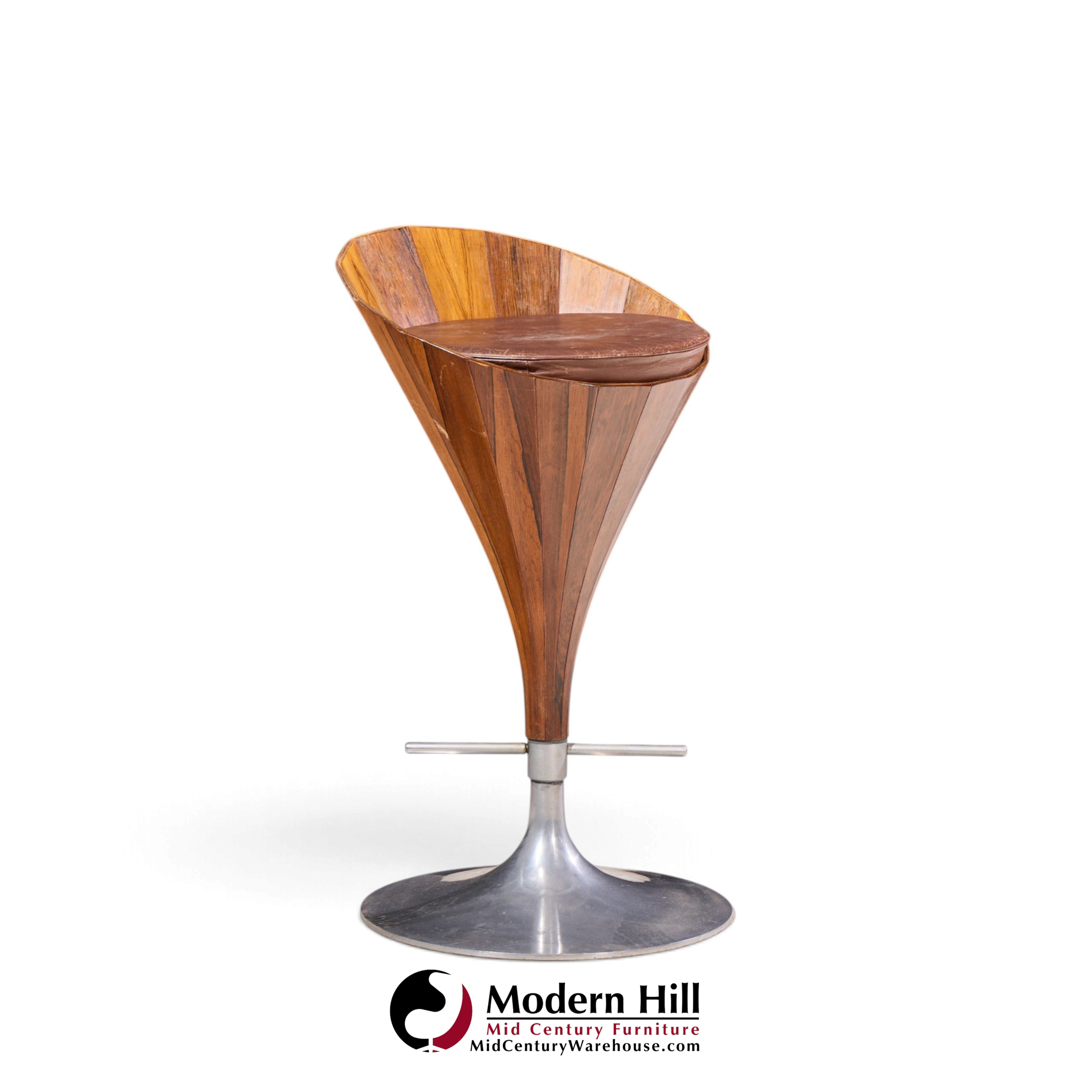 john mortensen for dyrlund mid century danish fountain barstools - set of 4