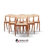 kai kristiansen model 31 mid century danish teak dining chairs - set of 6