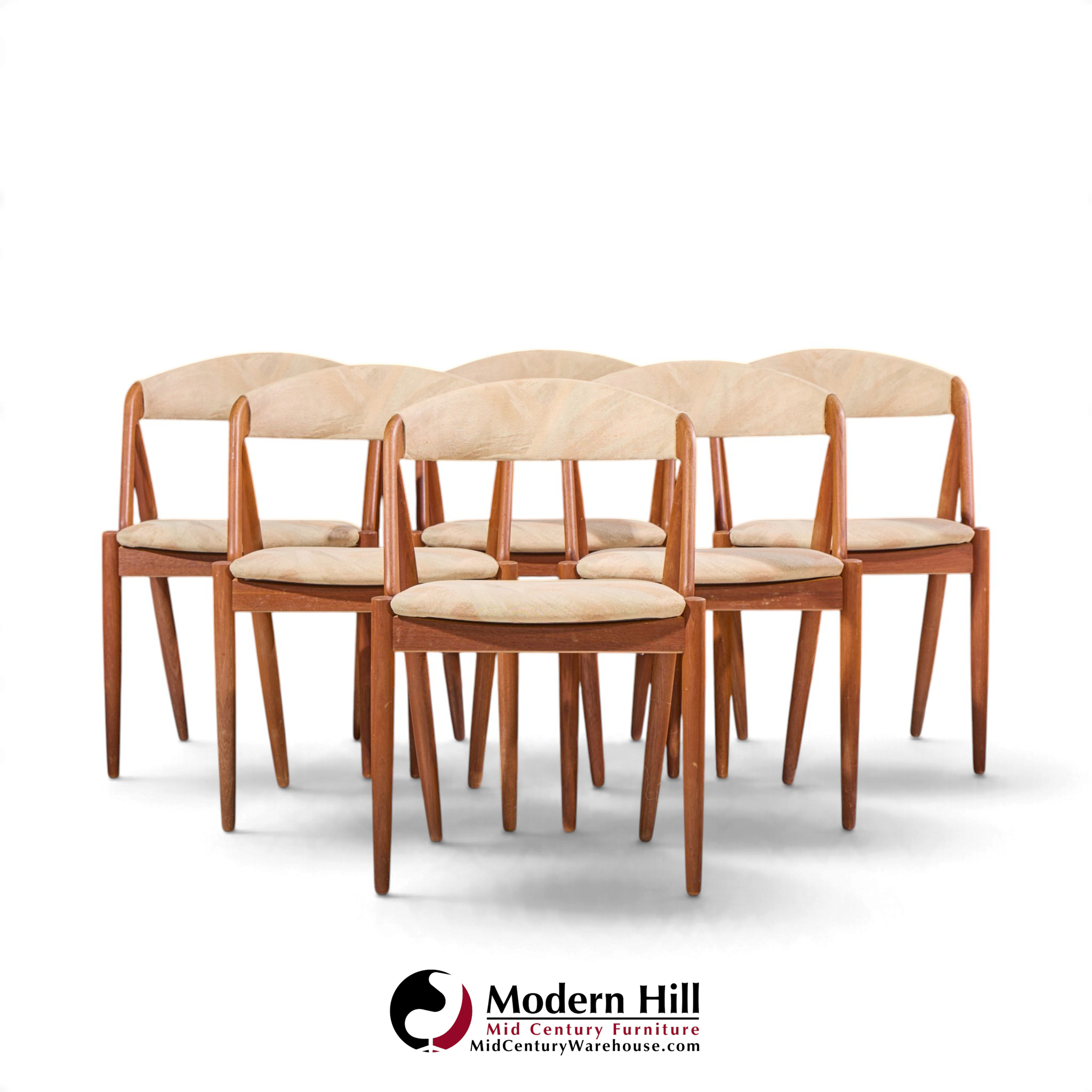 kai kristiansen model 31 mid century danish teak dining chairs - set of 6