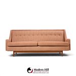 kipp stewart for drexel mid century walnut sofa