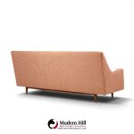 kipp stewart for drexel mid century walnut sofa