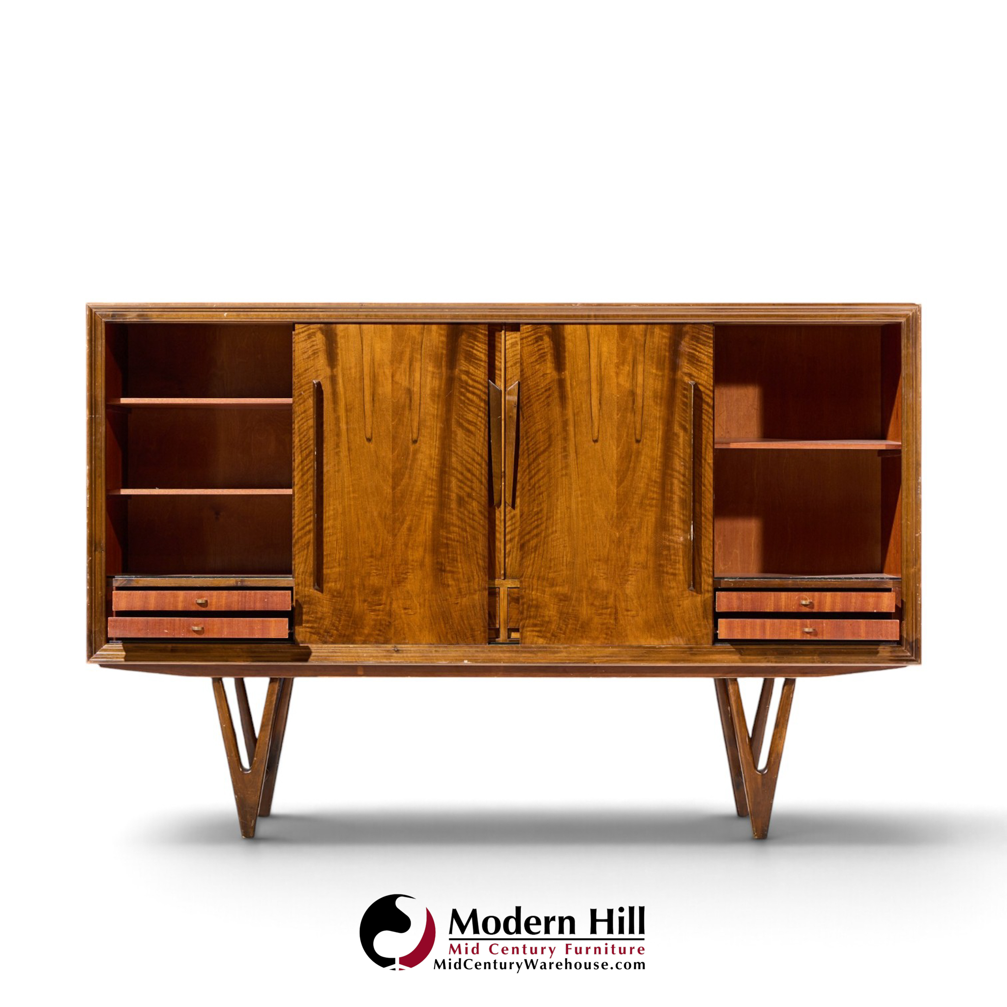 kurt Østervig mid century danish rosewood high credenza