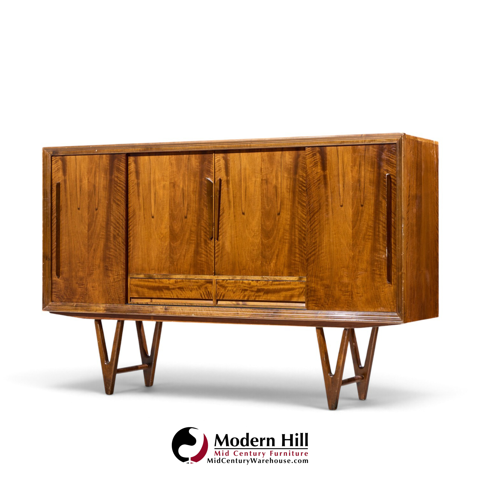 kurt Østervig mid century danish rosewood high credenza
