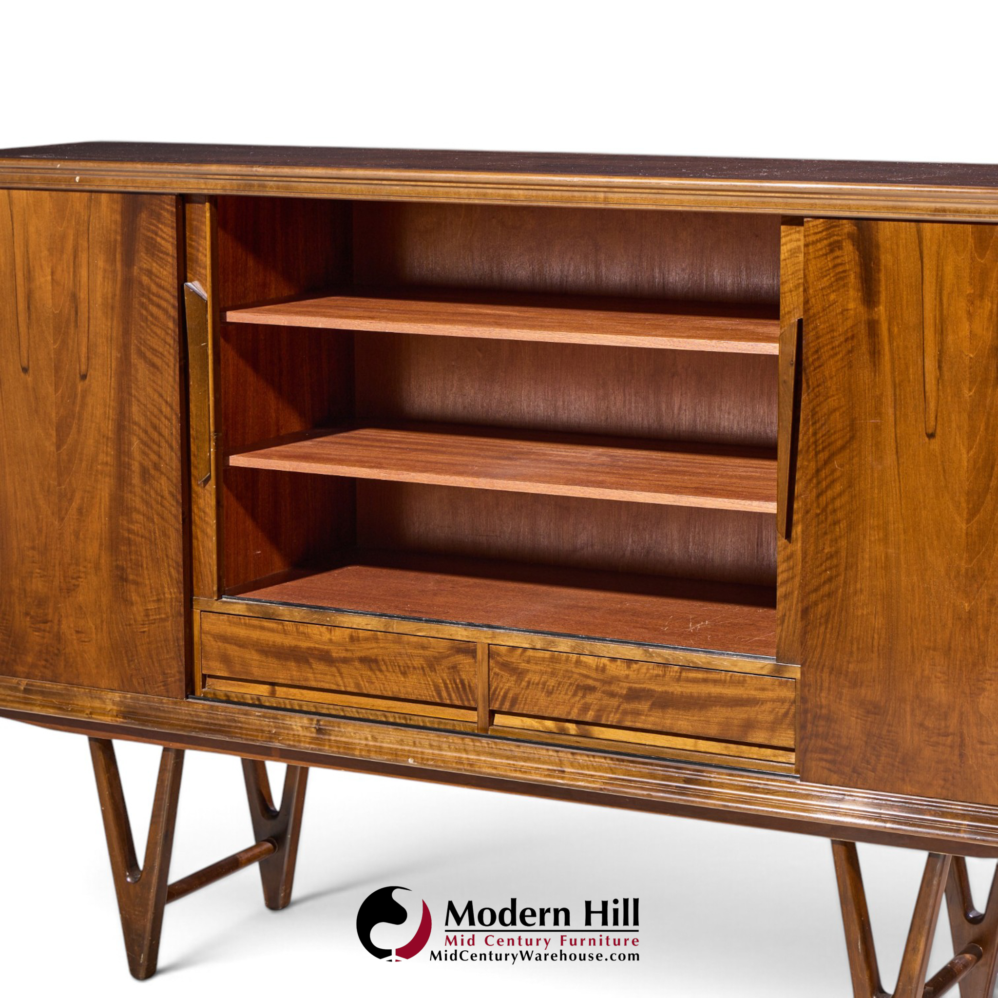 kurt Østervig mid century danish rosewood high credenza