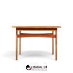kurt Østervig style mid century danish rosewood expanding hidden leaf dining table with 2 leaves