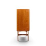 kurt Østervig style mid century danish sculptural teak high credenza