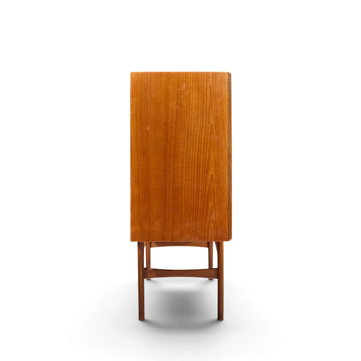 kurt Østervig style mid century danish sculptural teak high credenza