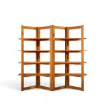 kurt Østervig style mid century teak bookshelf room divider