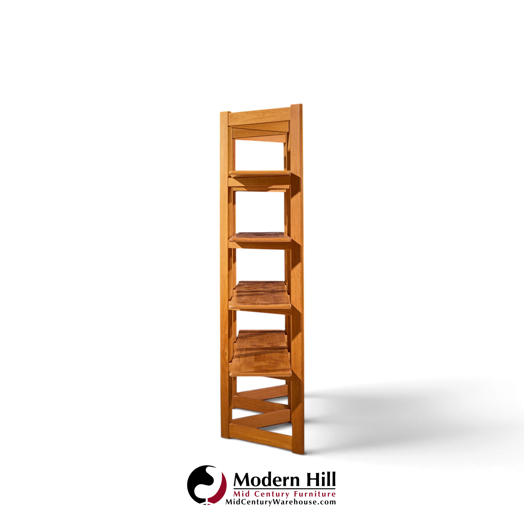 kurt Østervig style mid century teak bookshelf room divider