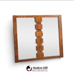 lane brutalist mid century walnut mirror