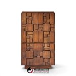 lane staccato brutalist mid century walnut armoire highboy dresser