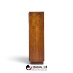 lane staccato brutalist mid century walnut armoire highboy dresser