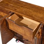 lane staccato mid century walnut brutalist lowboy dresser