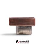 m.f. harty for stow & davis mid century walnut, chrome and glass executive desk