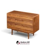 mel smilow mid century walnut chest of drawers dresser