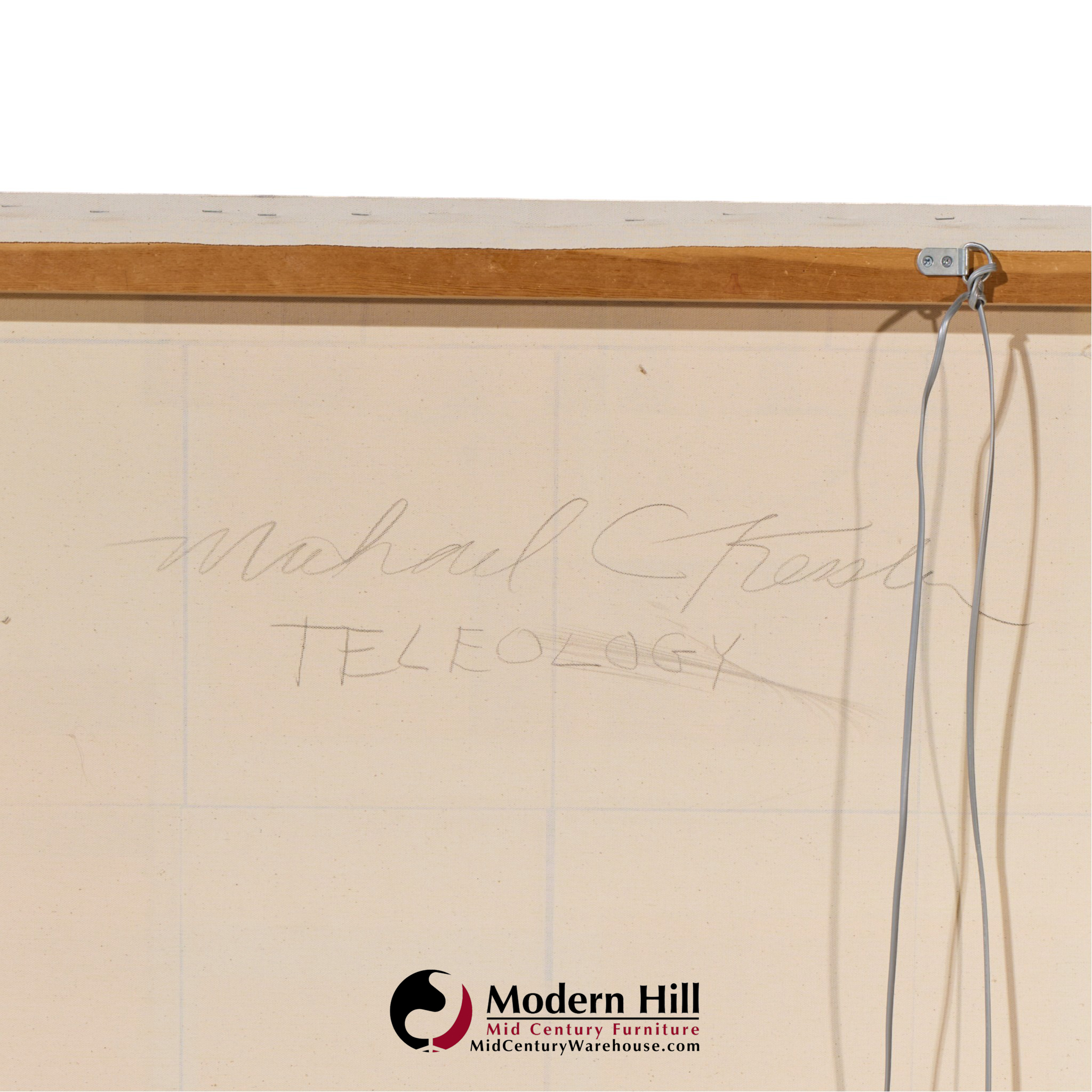 michael kessler teleology mid century mixed media on canvas