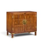 michael taylor for baker milling road walnut and brass cabinet credenza