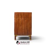 michael taylor for baker milling road walnut and brass cabinet credenza