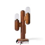 modeline mid century california pine cactus table lamp