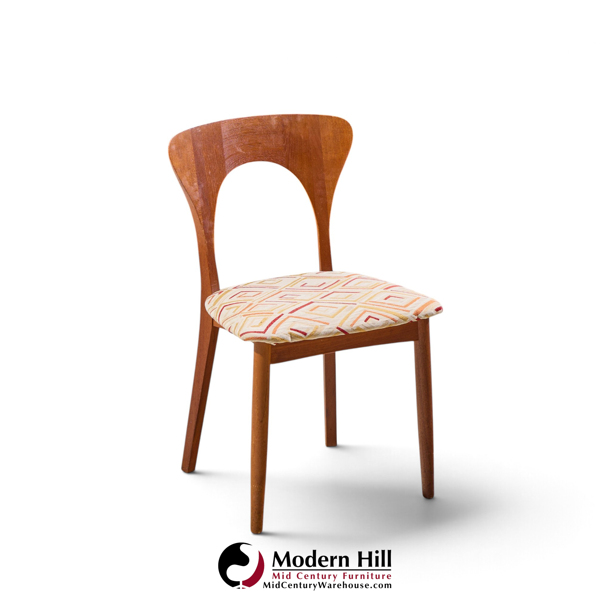 niels koefoed hornslet mid century danish teak peter dining chairs - set of 4